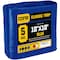 Core Tarps Heavy Duty Tarp, 10 ft L x 0.5 mm H x 10 ft W, 5 Mil, Blue, Polyethylene CT-505-10X10 - alternate 1